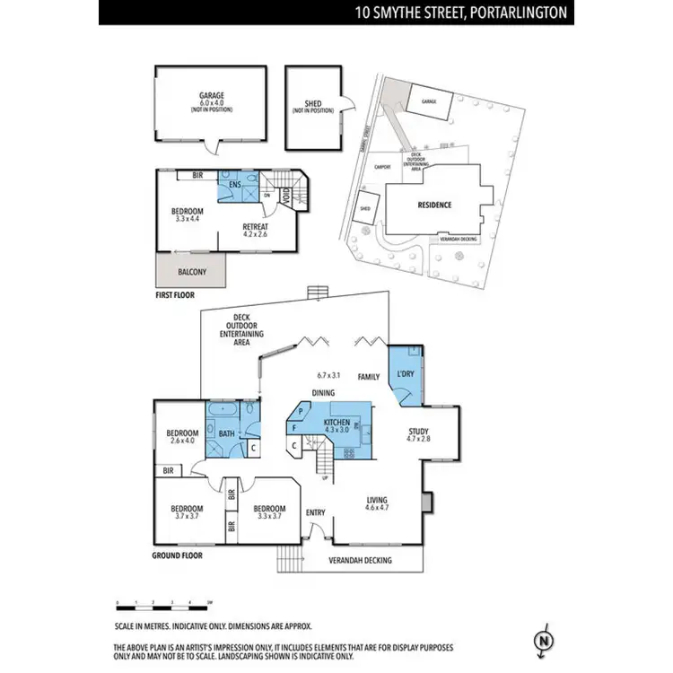 Floorplan of Homely house listing, 10 Smythe Street, Portarlington VIC 3223
