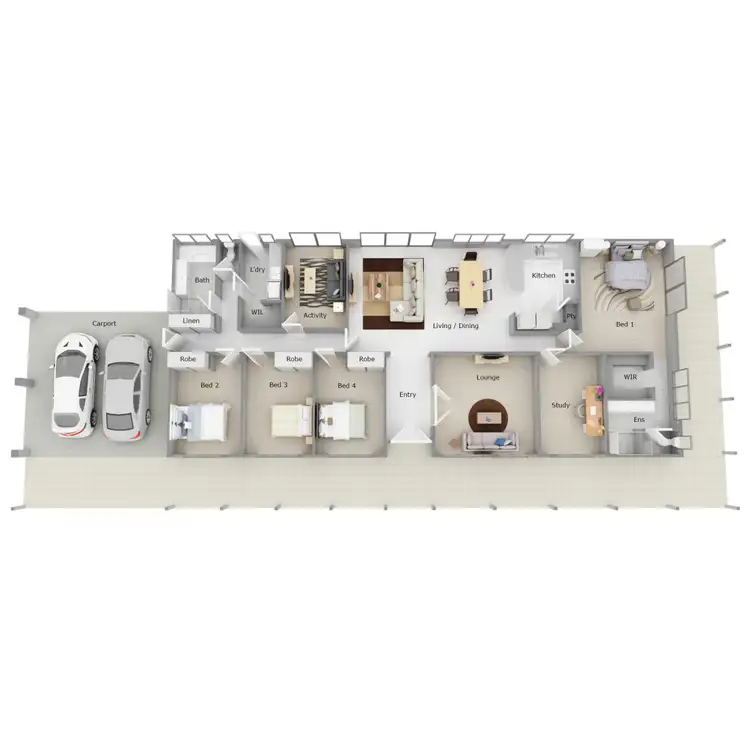Floorplan of Homely house listing, 4 Cartland Court, Bedfordale WA 6112
