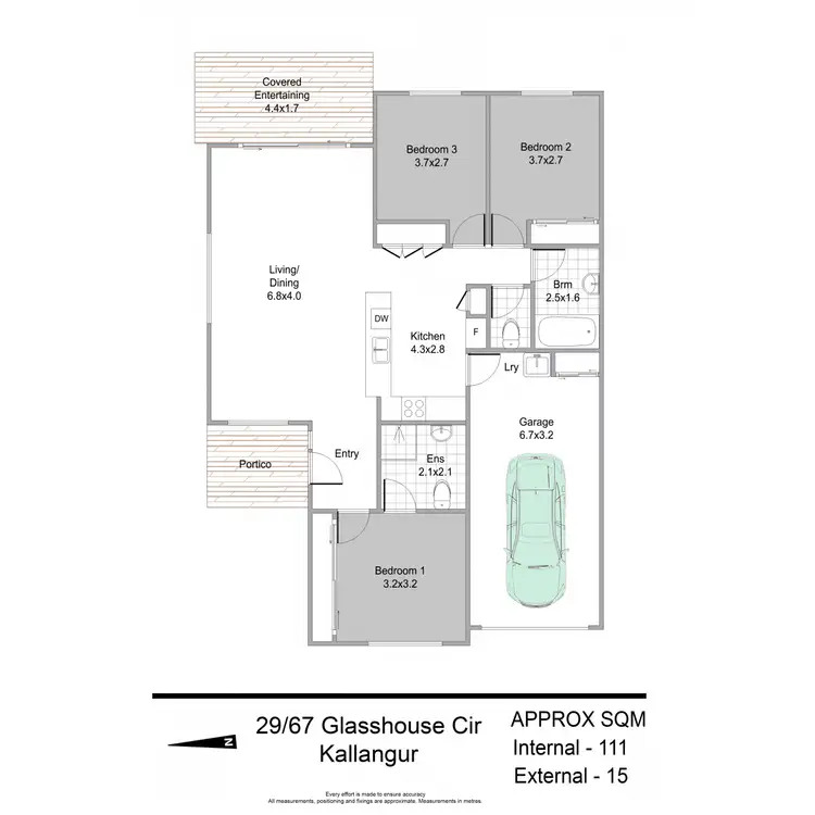 Floorplan of Homely villa listing, 29/67 Glass House Circuit, Kallangur QLD 4503