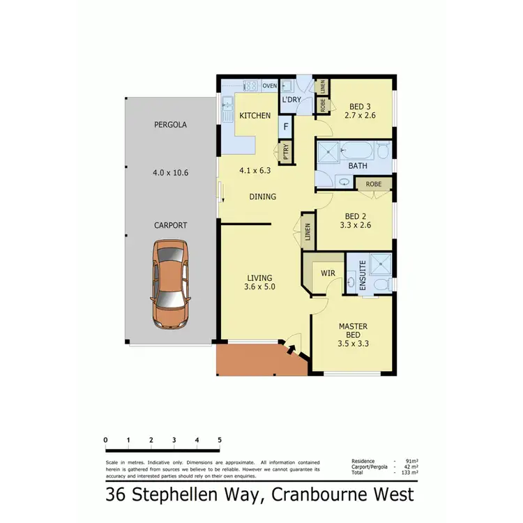 Floorplan of Homely house listing, 36 Stephellen Way, Cranbourne West VIC 3977