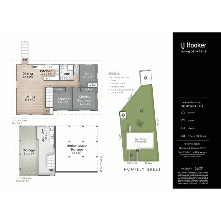 Floorplan of Homely house listing, 4 Romilly Street, Sunnybank Hills QLD 4109