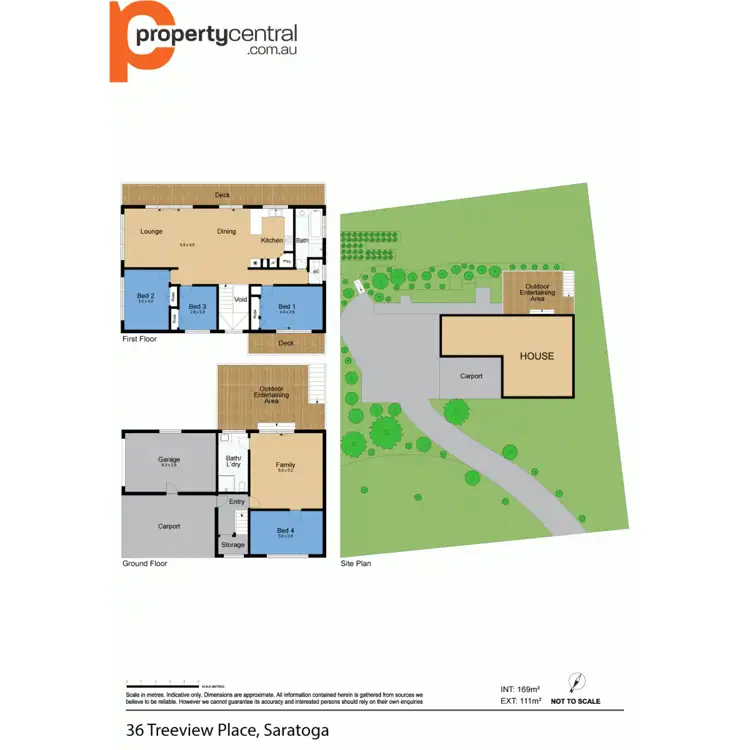 Floorplan of Homely house listing, 36 Treeview Place, Saratoga NSW 2251