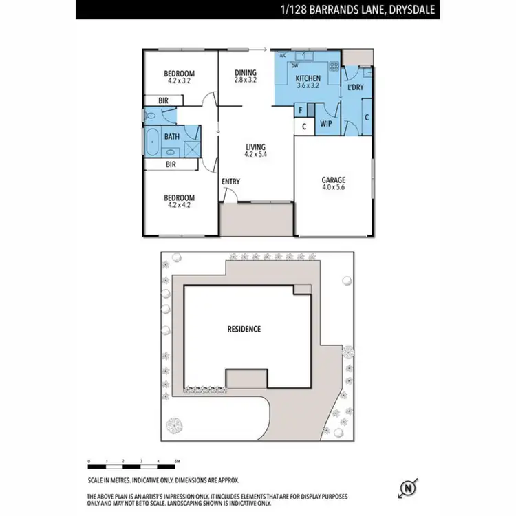 Floorplan of Homely unit listing, 1 / 128 Barrands Lane, Clifton Springs VIC 3222