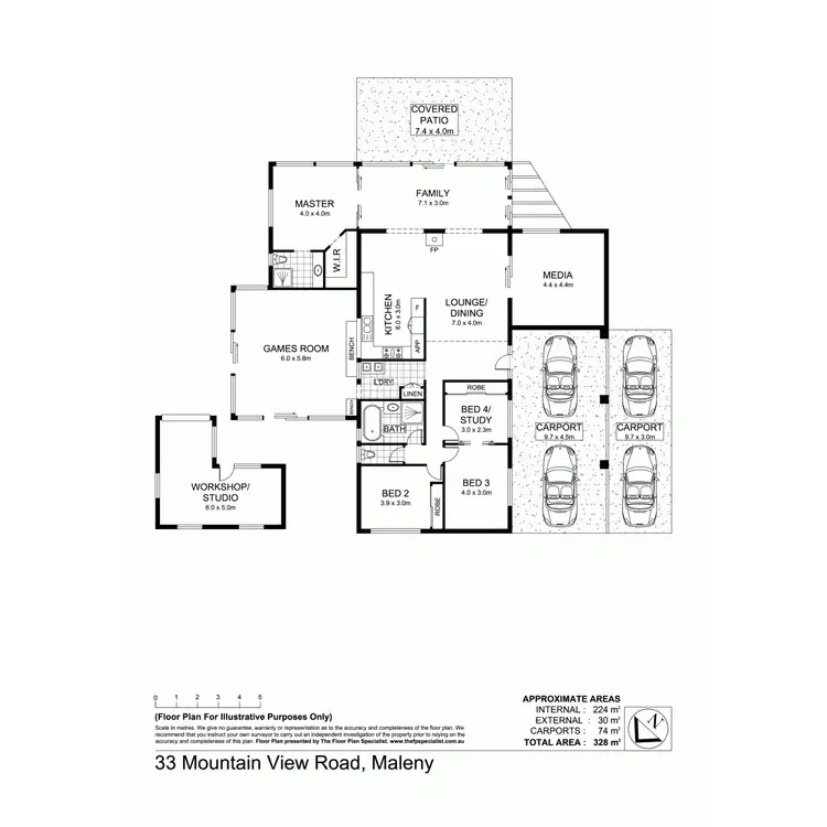 Floorplan of Homely house listing, 33 Mountain View Road, Bald Knob QLD 4552