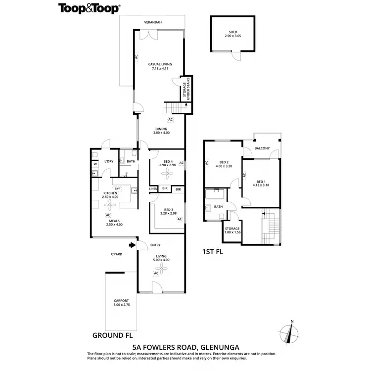 Floorplan of Homely house listing, 5A Fowlers Road, Glenunga SA 5064