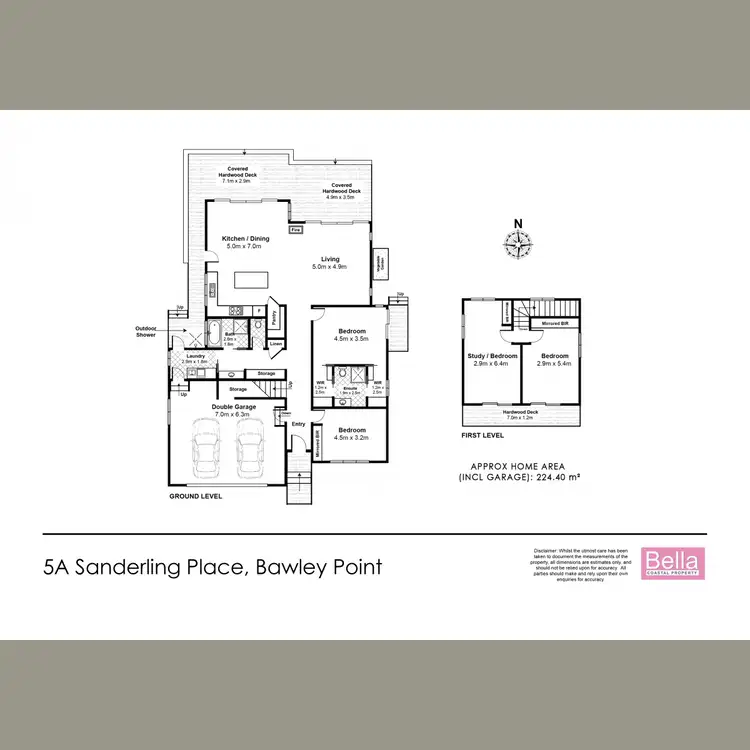 Floorplan of Homely house listing, 5a Sanderling Place, Bawley Point NSW 2539