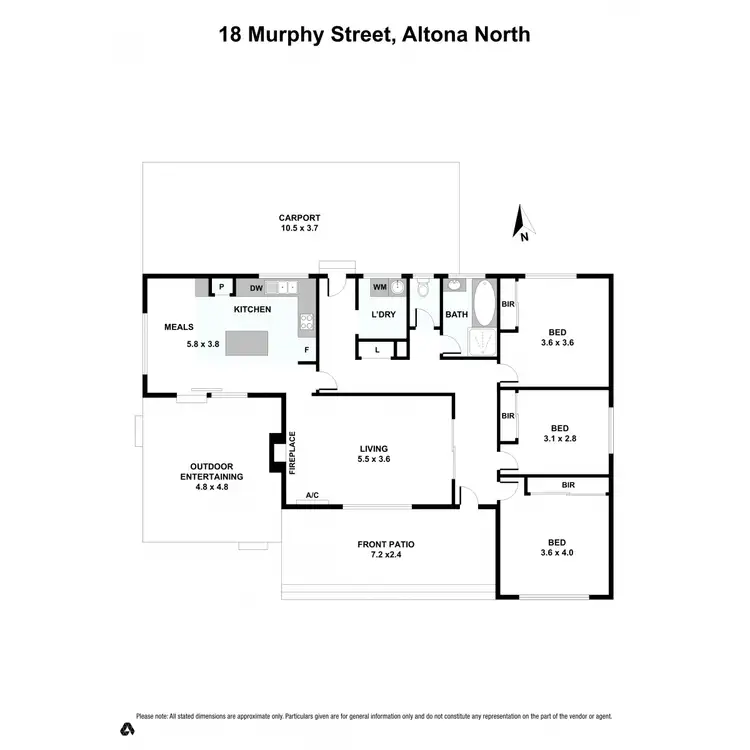 Floorplan of Homely house listing, 18 Murphy Street, Altona North VIC 3025