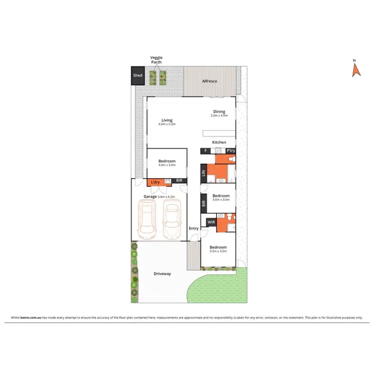 Floorplan of Homely house listing, 12 Orpington Crescent, Marshall VIC 3216