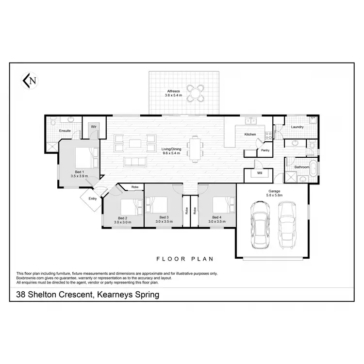 Floorplan of Homely house listing, 38 Shelton Crescent, Kearneys Spring QLD 4350