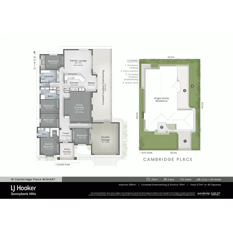 Floorplan of Homely house listing, 16 Cambridge Place, Wishart QLD 4122