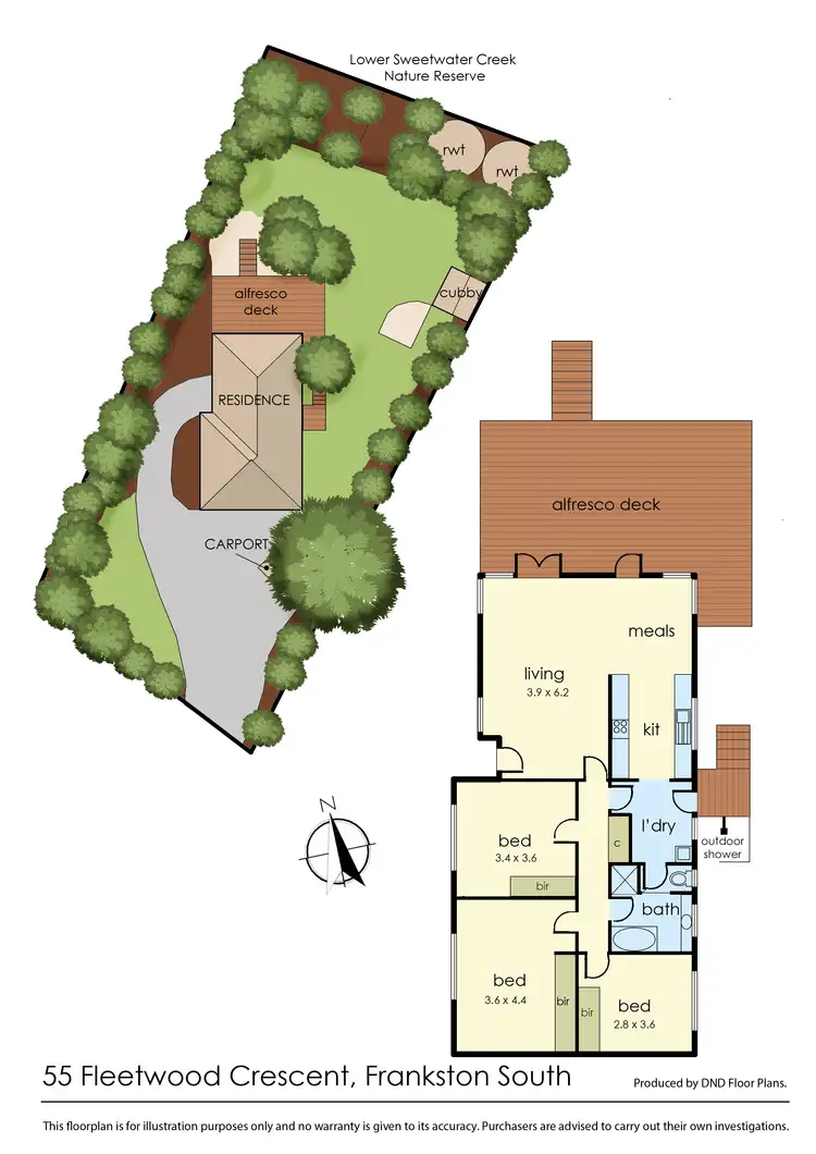 Floorplan of Homely house listing, 55 Fleetwood Crescent, Frankston South VIC 3199