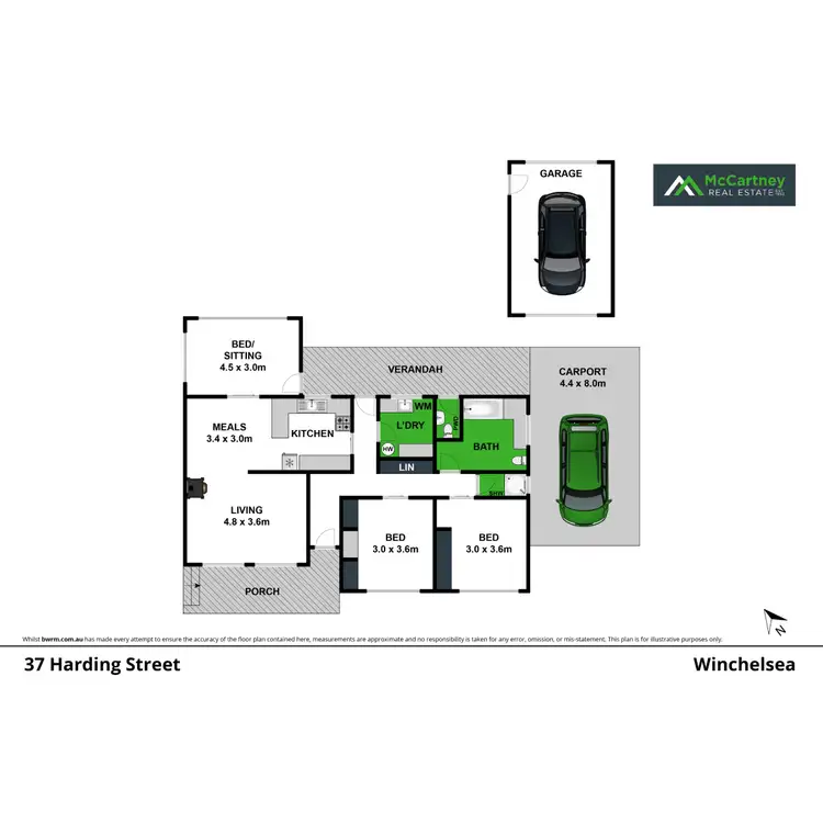 Floorplan of Homely house listing, 37 Harding Street, Winchelsea VIC 3241