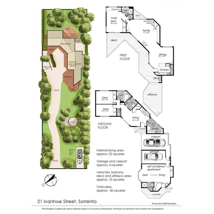 Floorplan of Homely house listing, 21 Ivanhoe Street, Sorrento VIC 3943