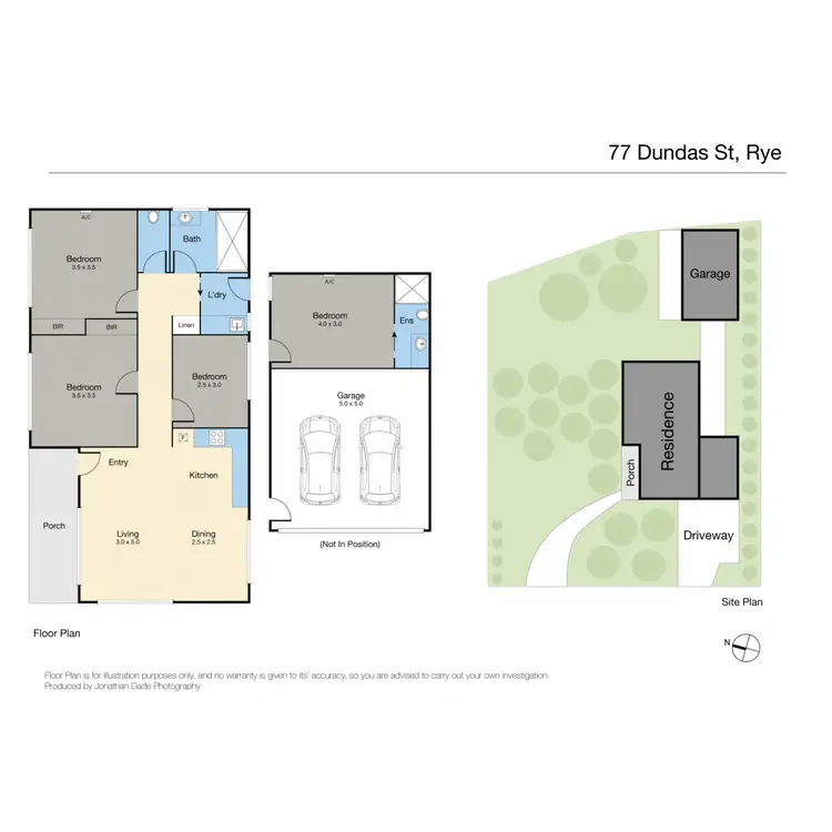 Floorplan of Homely house listing, 77 Dundas Street, Rye VIC 3941