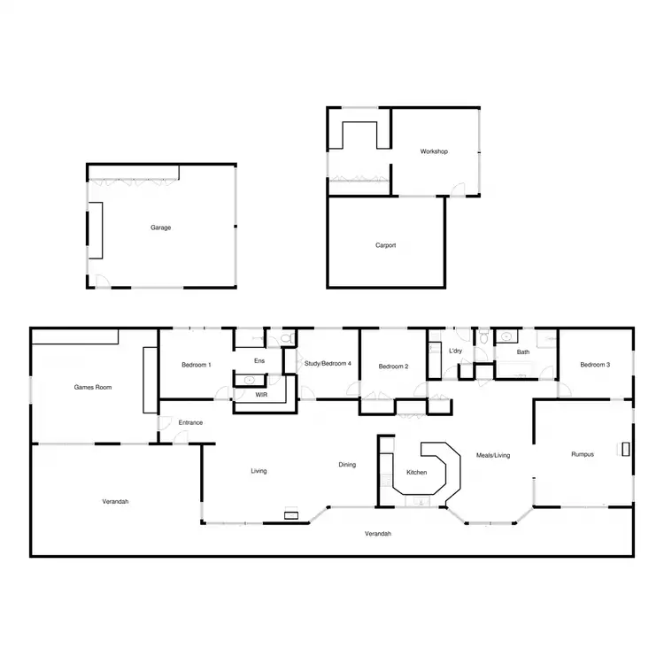 Floorplan of Homely rural property listing, 3165 Mansfield Woods Point Road, Jamieson VIC 3723