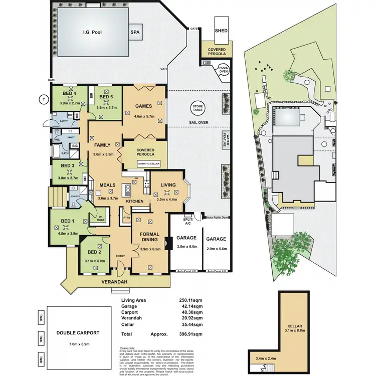 Floorplan of Homely house listing, 10 Numurkah Court, Greenwith SA 5125