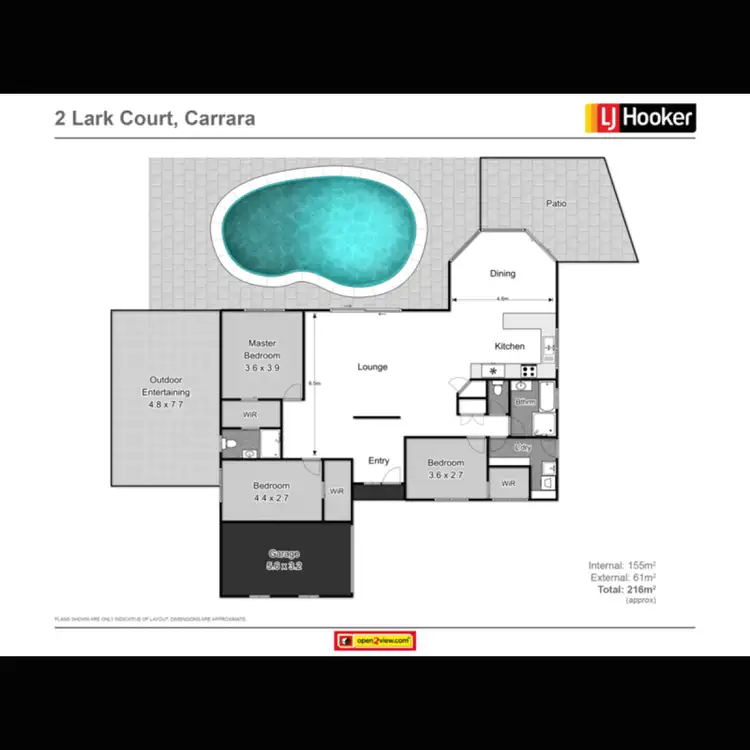 Floorplan of Homely house listing, 2 Lark Court, Carrara QLD 4211