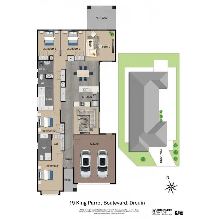 Floorplan of Homely house listing, 19 King Parrot Boulevard, Drouin VIC 3818