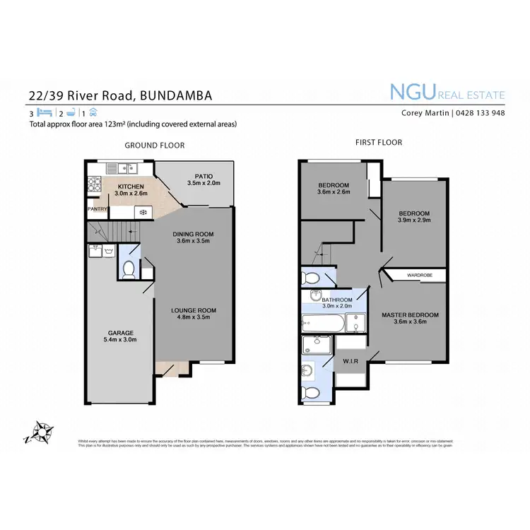 Floorplan of Homely townhouse listing, 22/39 River Road, Bundamba QLD 4304
