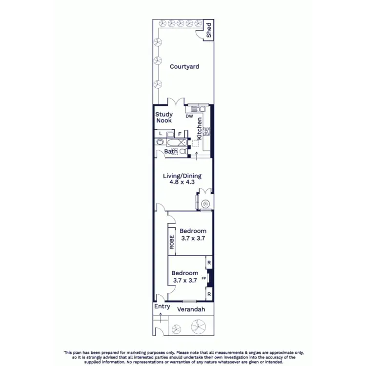 Floorplan of Homely house listing, 83 Shields Street, Flemington VIC 3031