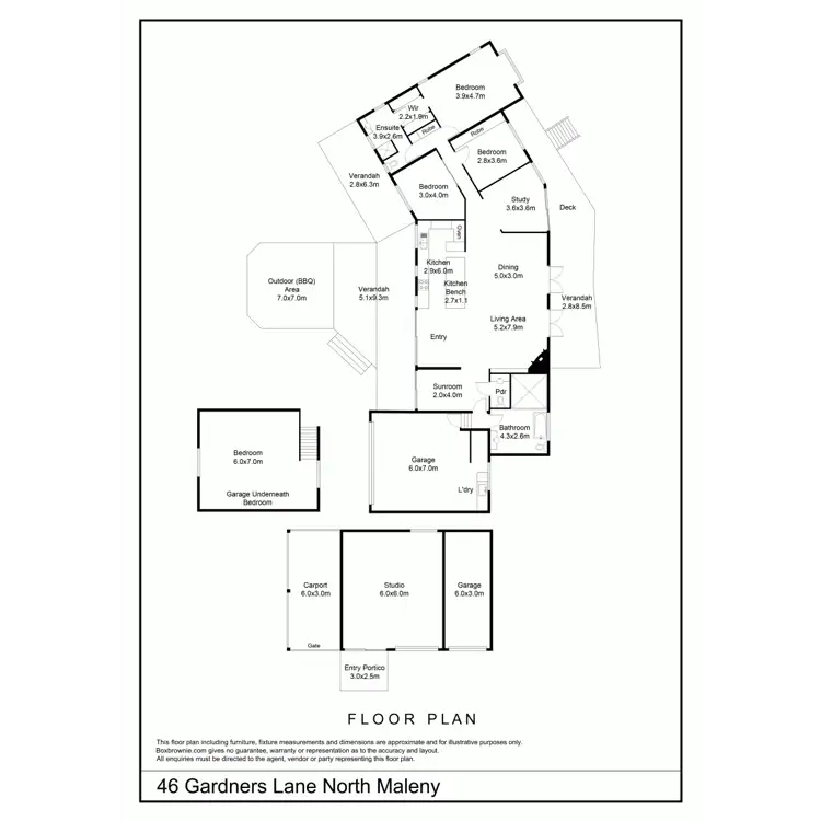 Floorplan of Homely house listing, 46 Gardners Lane, North Maleny QLD 4552