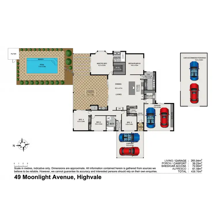 Floorplan of Homely house listing, 49 Moonlight Avenue, Highvale QLD 4520