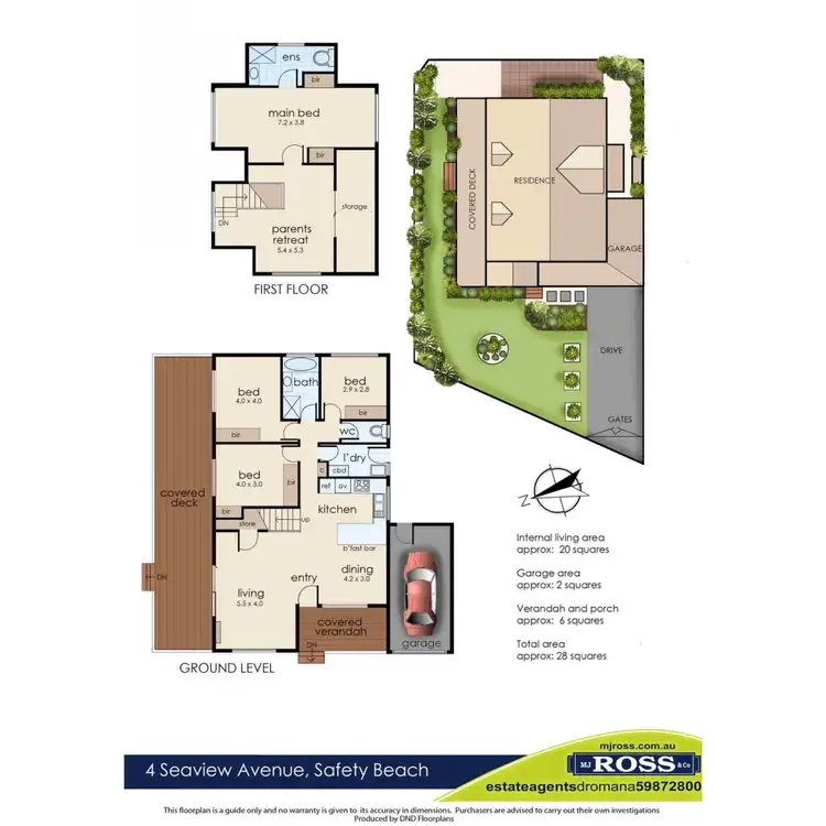 Floorplan of Homely house listing, 4 Seaview Avenue, Safety Beach VIC 3936