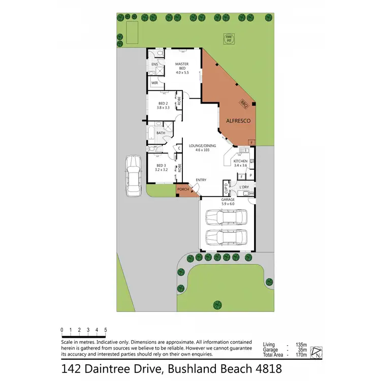 Floorplan of Homely house listing, 142 Daintree Drive, Bushland Beach QLD 4818