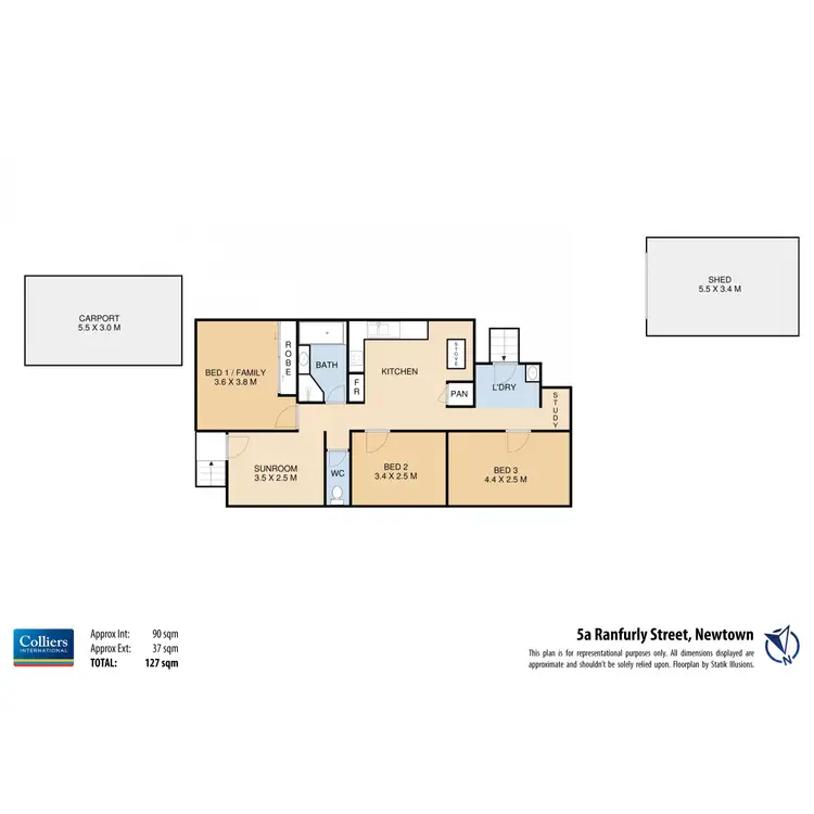 Floorplan of Homely house listing, 5A Ranfurly Street, Newtown QLD 4350