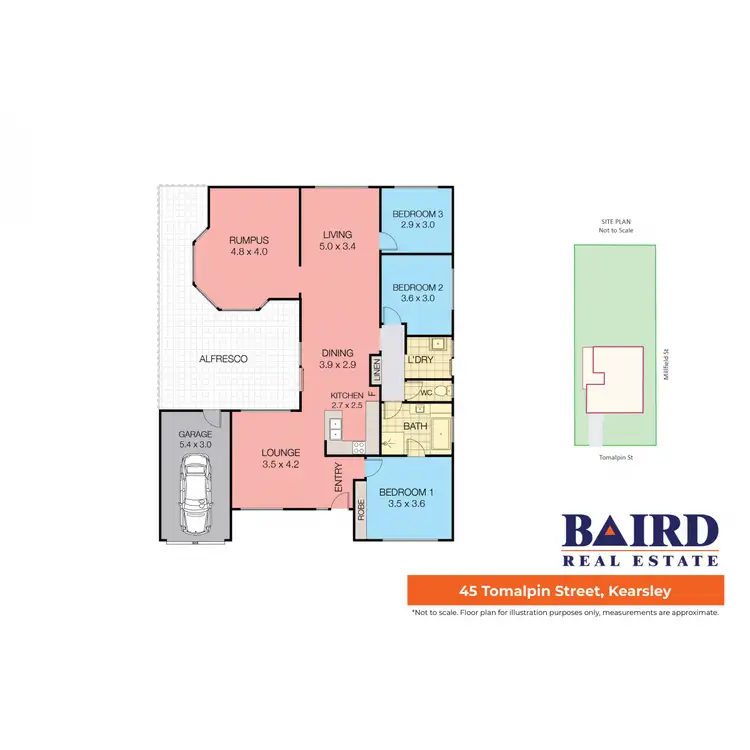 Floorplan of Homely house listing, 45 Tomalpin Street, Kearsley NSW 2325