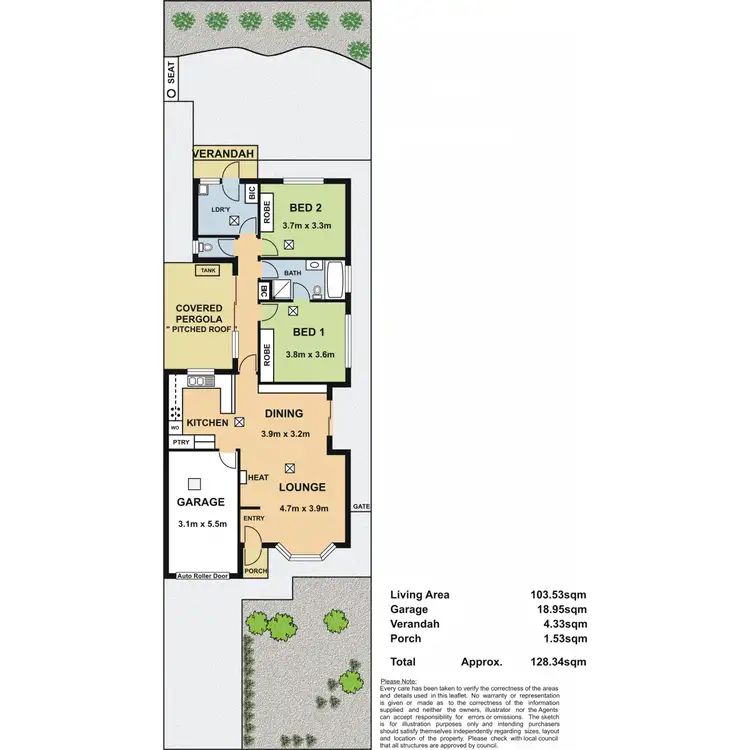 Floorplan of Homely house listing, 2/2B Markham Avenue, Enfield SA 5085