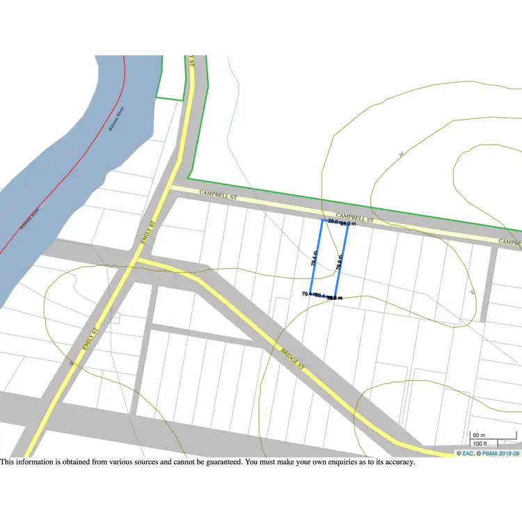 Floorplan of Homely land listing, 15 Campbell Street, Wyrallah NSW 2480