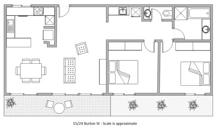 Floorplan of Homely apartment listing, 15/20-24 Burton Street, Cannington WA 6107