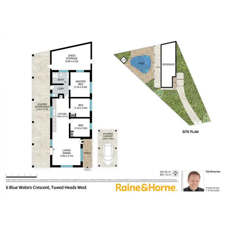 Floorplan of Homely house listing, 6 Blue Waters Crescent, Tweed Heads West NSW 2485