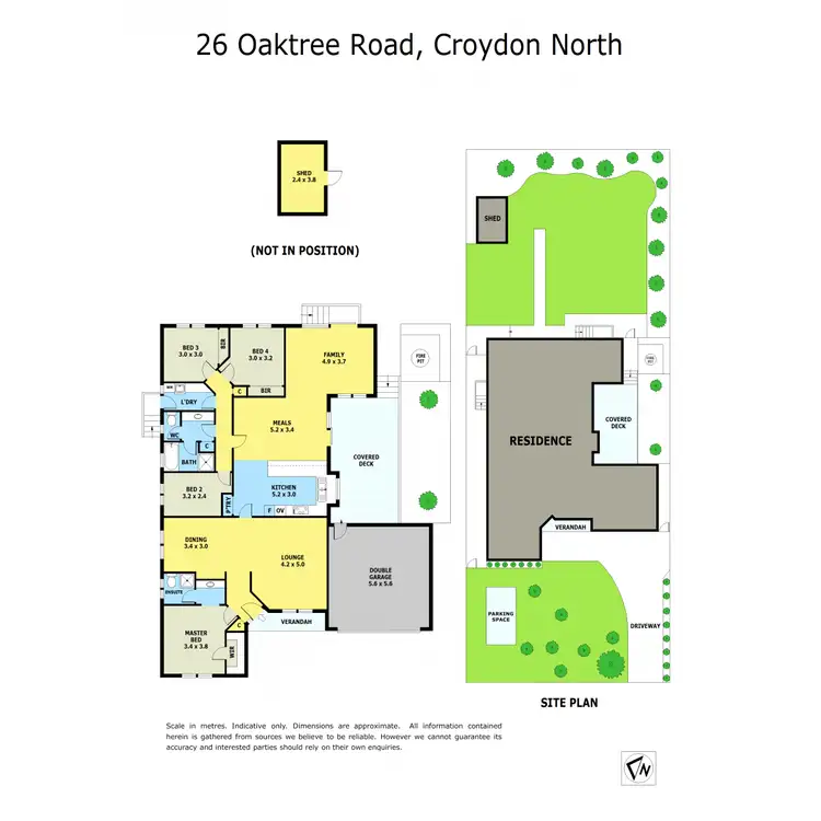 Floorplan of Homely house listing, 26 Oaktree Road, Croydon North VIC 3136