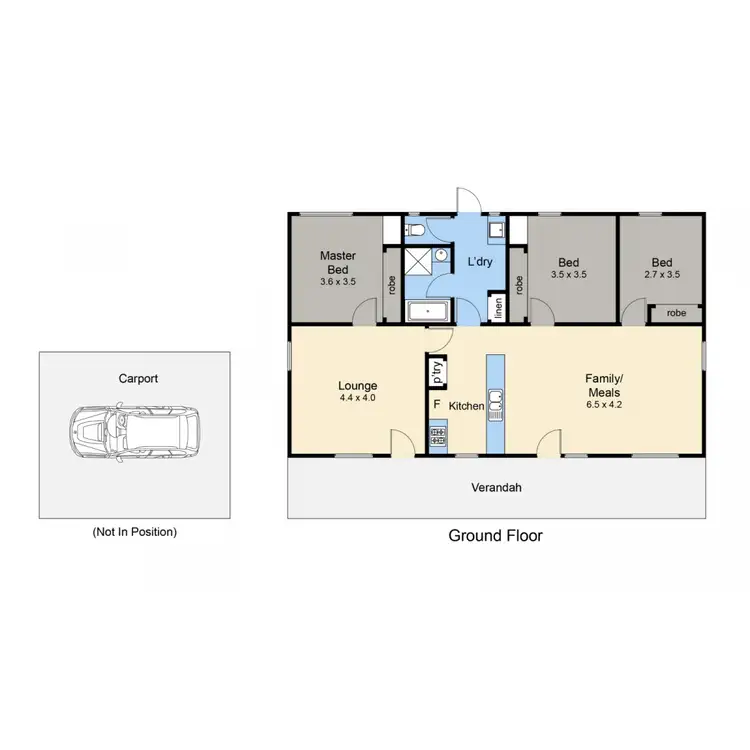 Floorplan of Homely house listing, 10 Frieda Street, Dromana VIC 3936