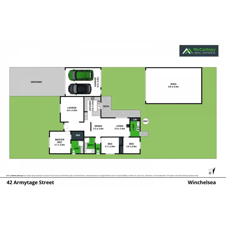 Floorplan of Homely house listing, 42 Armytage Street, Winchelsea VIC 3241