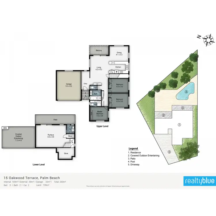 Floorplan of Homely house listing, 15 Oakwood Terrace, Palm Beach QLD 4221
