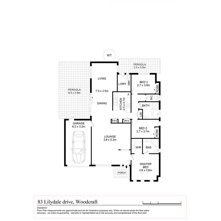 Floorplan of Homely house listing, 83 Lilydale Drive, Woodcroft NSW 2767