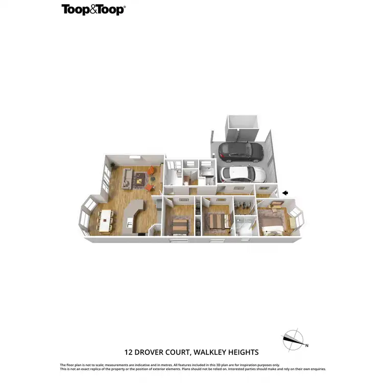 Floorplan of Homely house listing, 12 Drover Court, Walkley Heights SA 5098