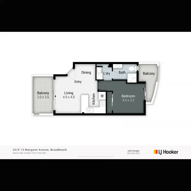 Floorplan of Homely house listing, 22/9-13 Margaret Avenue, Broadbeach QLD 4218