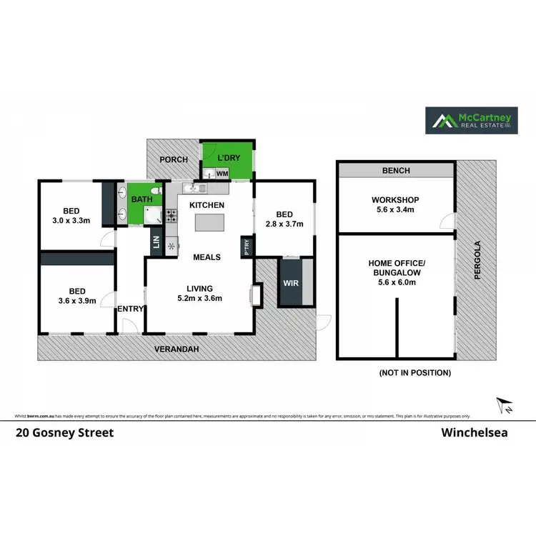 Floorplan of Homely house listing, 20 Gosney Street, Winchelsea VIC 3241