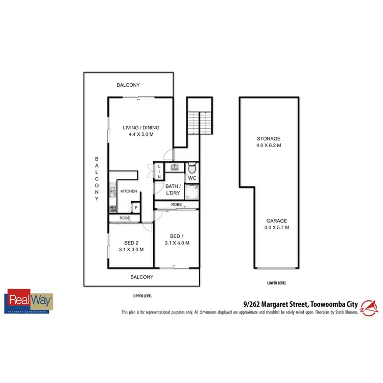 Floorplan of Homely unit listing, 9/262 Margaret Street, Toowoomba City QLD 4350