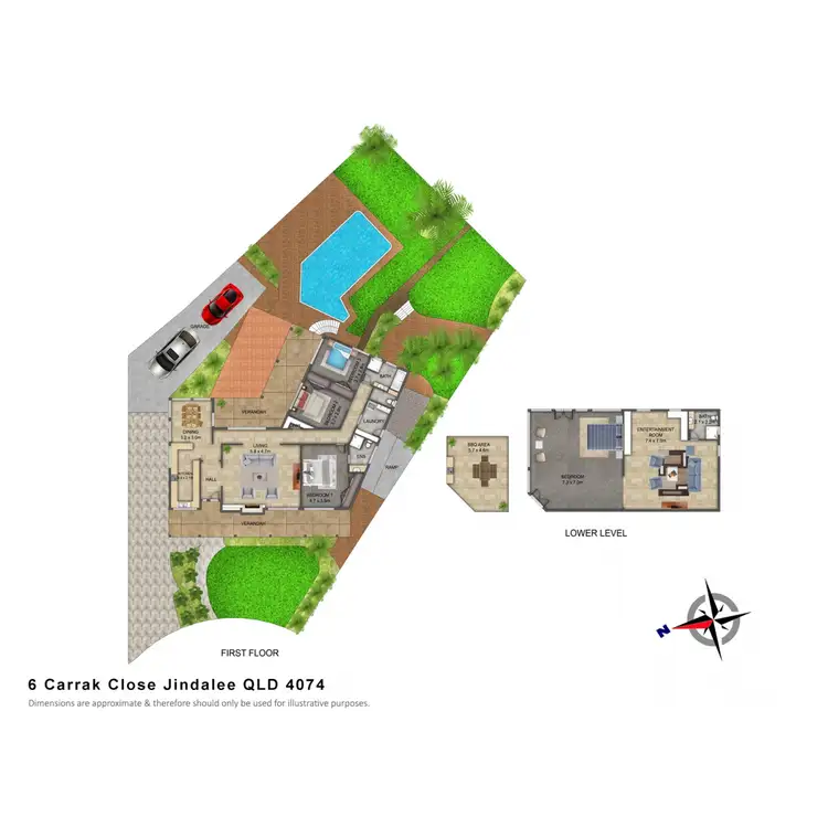 Floorplan of Homely house listing, 6 Carrak Close, Jindalee QLD 4074