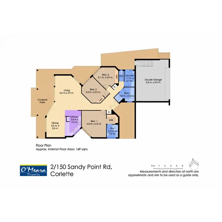 Floorplan of Homely semi-detached listing, 2/150 Sandy Point Road, Corlette NSW 2315