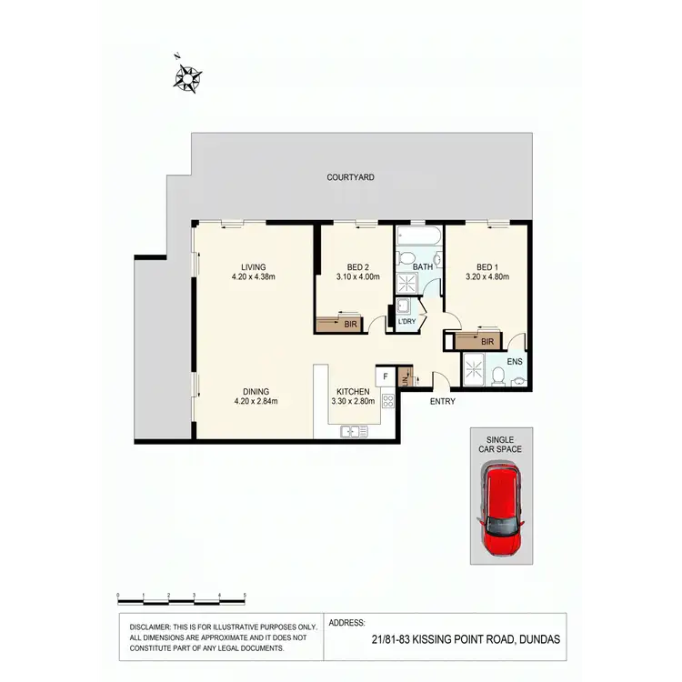 Floorplan of Homely apartment listing, 21/81-83 Kissing Point Road, Dundas NSW 2117