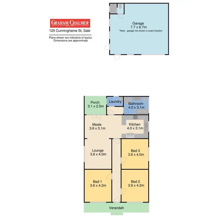 Floorplan of Homely house listing, 125 Cunninghame Street, Sale VIC 3850