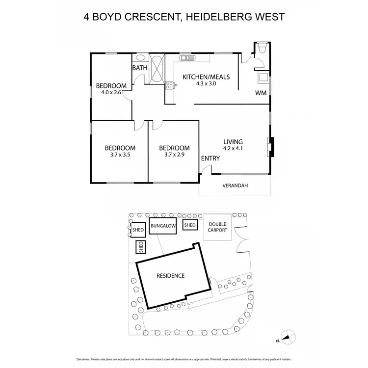 Floorplan of Homely house listing, 4 Boyd Crescent, Heidelberg West VIC 3081