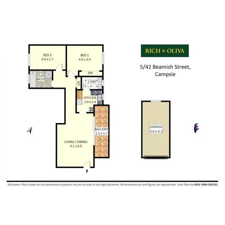 Floorplan of Homely apartment listing, 5/42 Beamish Street, Campsie NSW 2194