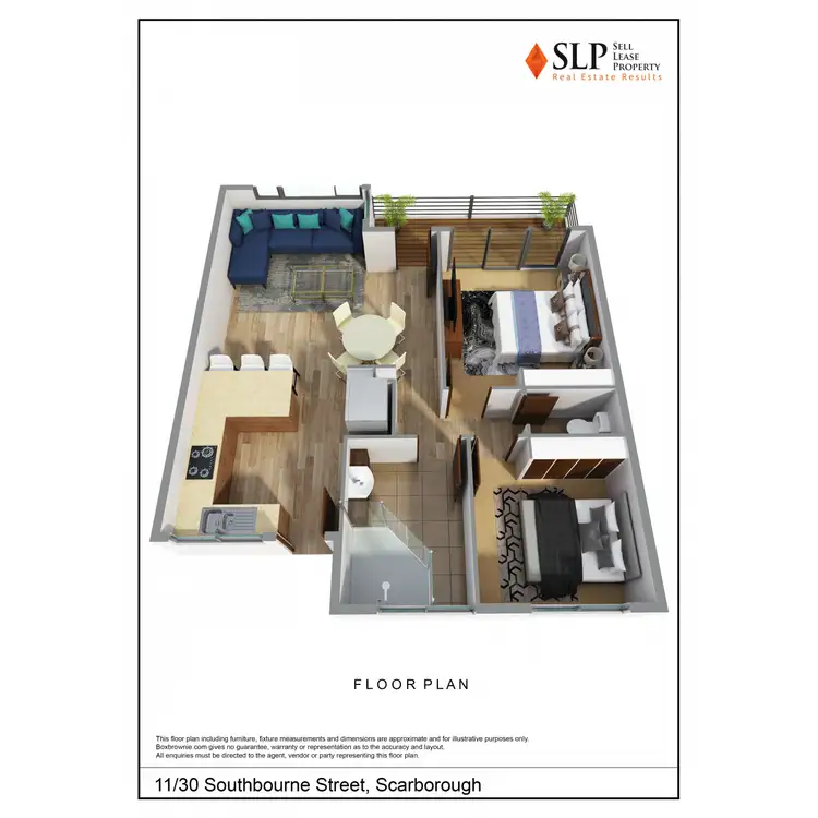 Floorplan of Homely unit listing, 11/30 Southbourne Street, Scarborough WA 6019